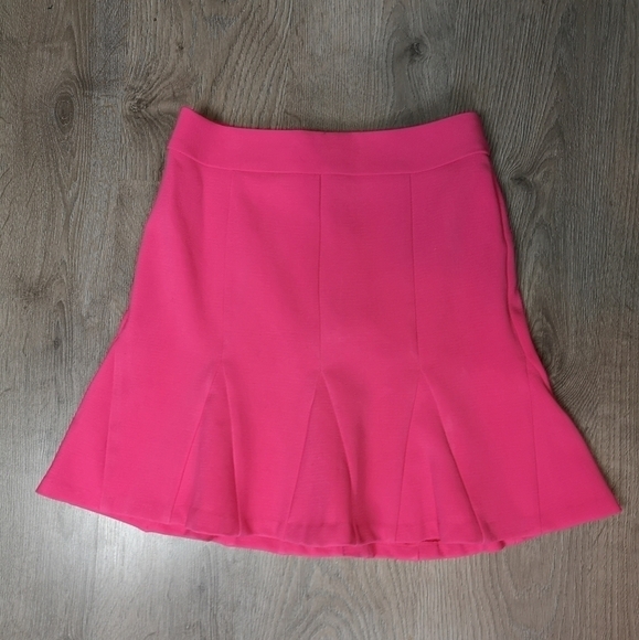 00s contemporary Barbie pink trumpet fitted mini skirt - Picture 1 of 7